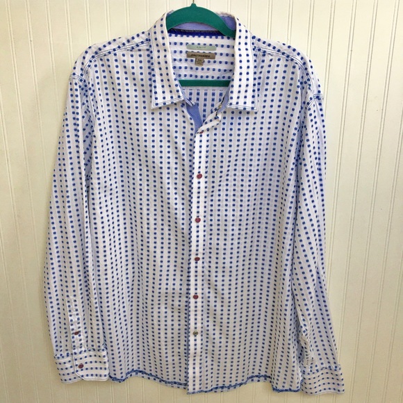 Johnston & Murphy Slim Fit Dotted Dress Shirt XXL - Picture 1 of 7
